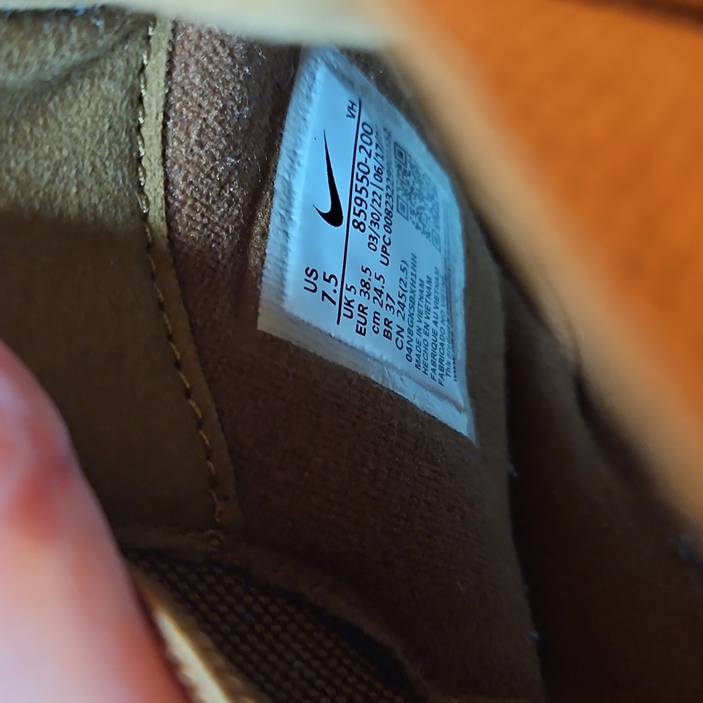 Nike Air Max Thea Mid Chelsea 859550-200 Women's Ale Brown Leather Shoe Boot 7.5 - Picture 11 of 11